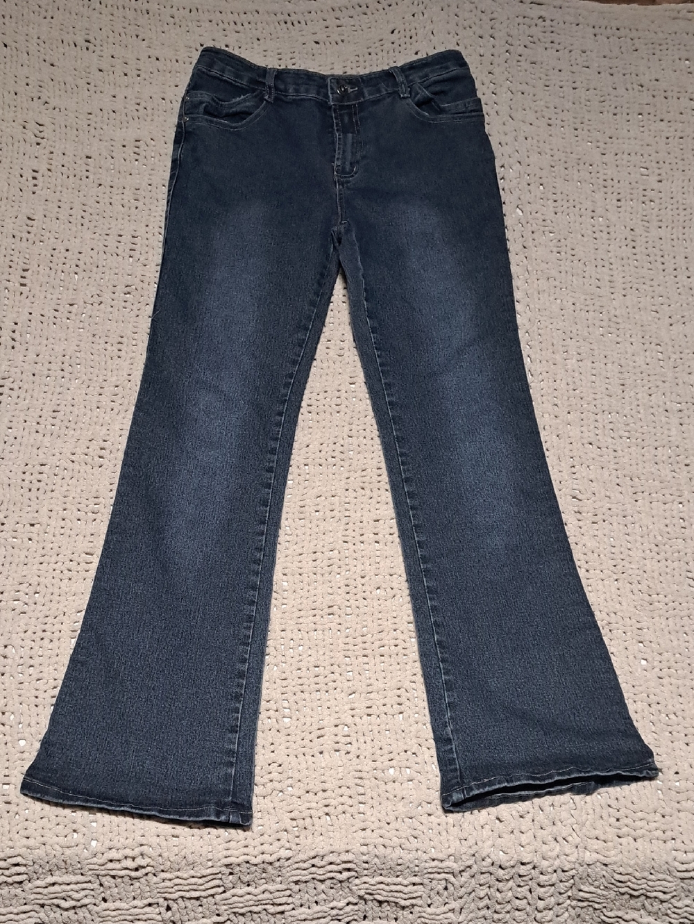 Women's Flared Jeans in Dark Blue - Classic Everyday Style